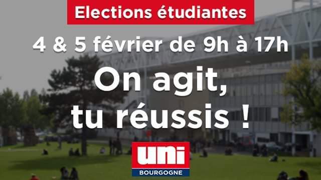droiteuniv's tweet photo. 🗳️ Aujourd'hui en Bourgogne et à Toulouse, faites voter pour les listes UNI !

Bon courage à nos militants ! https://t.co/HZdE5TvTw6