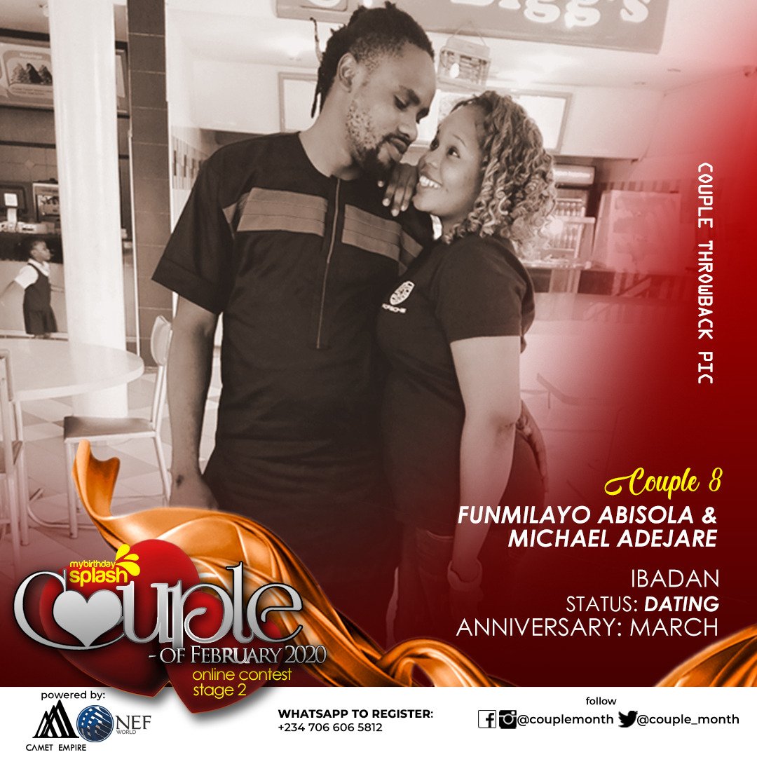 couple_month's tweet photo. COUPLE OF FEB
STAGE 2
Vote by Retweeting the picture
To register for Face oF FEB:
Kindly pay the registration fee of 1k to
NEO ENTERTAINMENT,0090705125 
Access Bank (Diamond)
  https://t.co/sOhbgy14g6 https://t.co/k70DjU9SzP