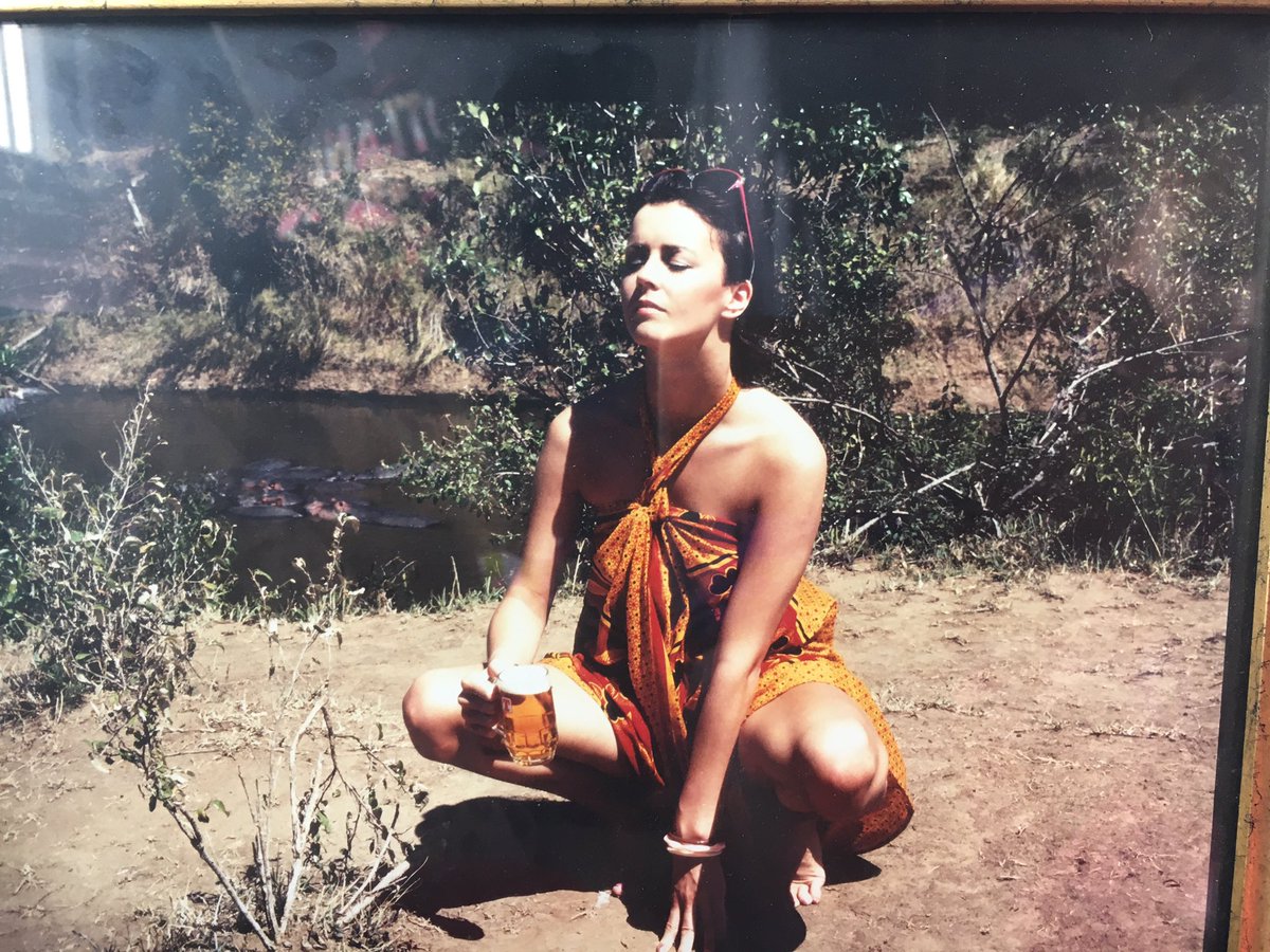 karen_flynn's tweet image. 35 years since this #Tennent’s calendar , Kenya Masai Mara and yes that is a hippo in the background , no health and safety then . My pals in the Glasgow press suggested I may be on a toilet break! 😹