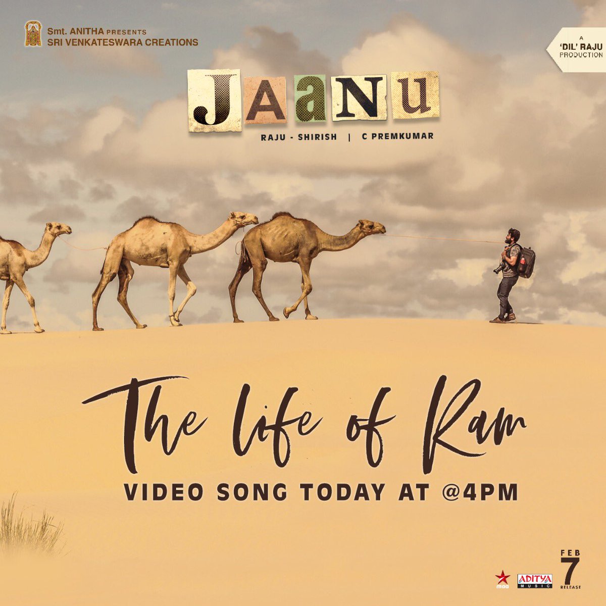 #TheLifeofRam Video Song from #Jaanu out today at 4 PM. #JaanuFromFeb7th

#Sharwanand @Samanthaprabhu2 @SVC_Official @CinemaInMyGenes @Premkumar1710 @Govind_Vasantha #JMahendiran