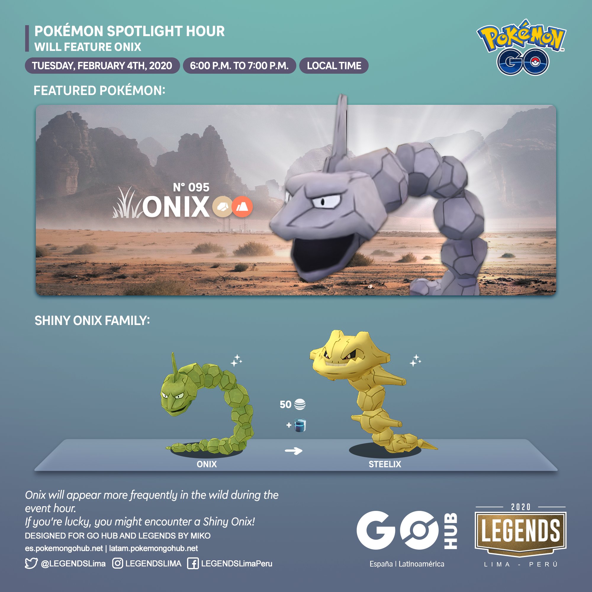 Pokemon GO: First Spotlight Hour Pokemon is Onix