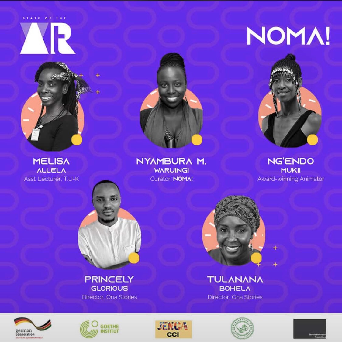 OnaStories's tweet photo. Also, our friends in Nairobi. Come see the last day of NOMA! an #XR #VR #AR exhibition at @goetheinstitut
Later, @tulanana and Princely will be on a panel offering regional perspectives on pioneering new tech in #Tanzania!
#SOTAniNOMA #ImagineRadically @akoiaco @BlackRhinoVR https://t.co/N6Kak7JaM9