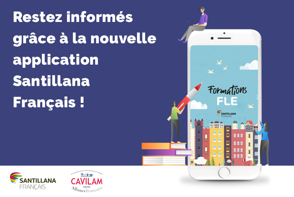 SantillanaFr's tweet photo. 📱🥁 Pour ne rater aucune des actualités et informations utiles à vos #FormationsFLE, découvrez la nouvelle application Santillana Français ! Plus d'infos sur notre site 👉 https://t.co/iifm8k9fjO https://t.co/eQcO3AYDj3