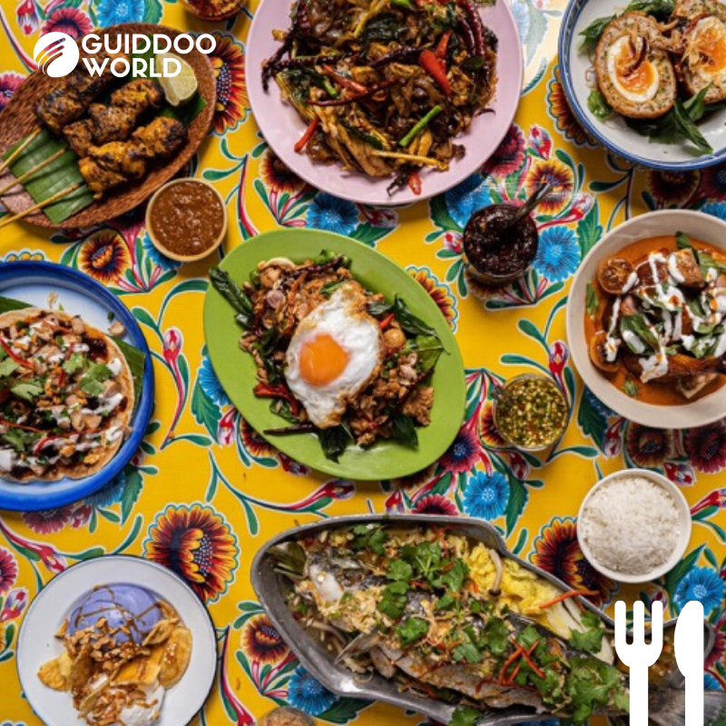 FOOD FOR THOUGHT: Do you enjoy bonding with friends over a meal? So do locals in Thailand. It is common in Thai culture for meals to be shared, rather than everyone ordering their own individual meal. 

#guiddoo #guiddooworld #travel #tourism #food #foodfacts #thailand #thaifood