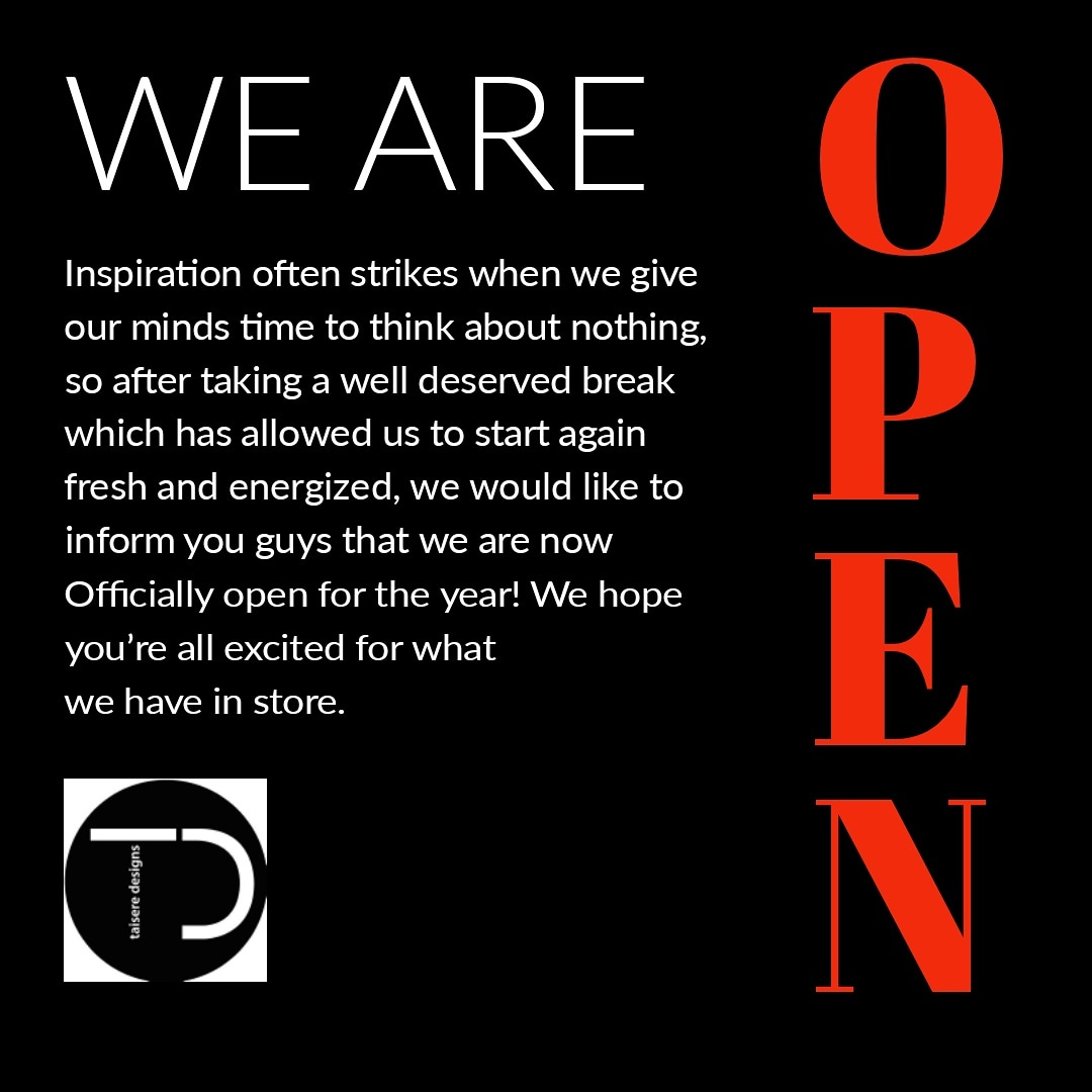 TaisereDesigns's tweet photo. We hope you guys are excited for what we have in store this year!
Happy Tuesday Folks! 😀 https://t.co/t34UioEU3h