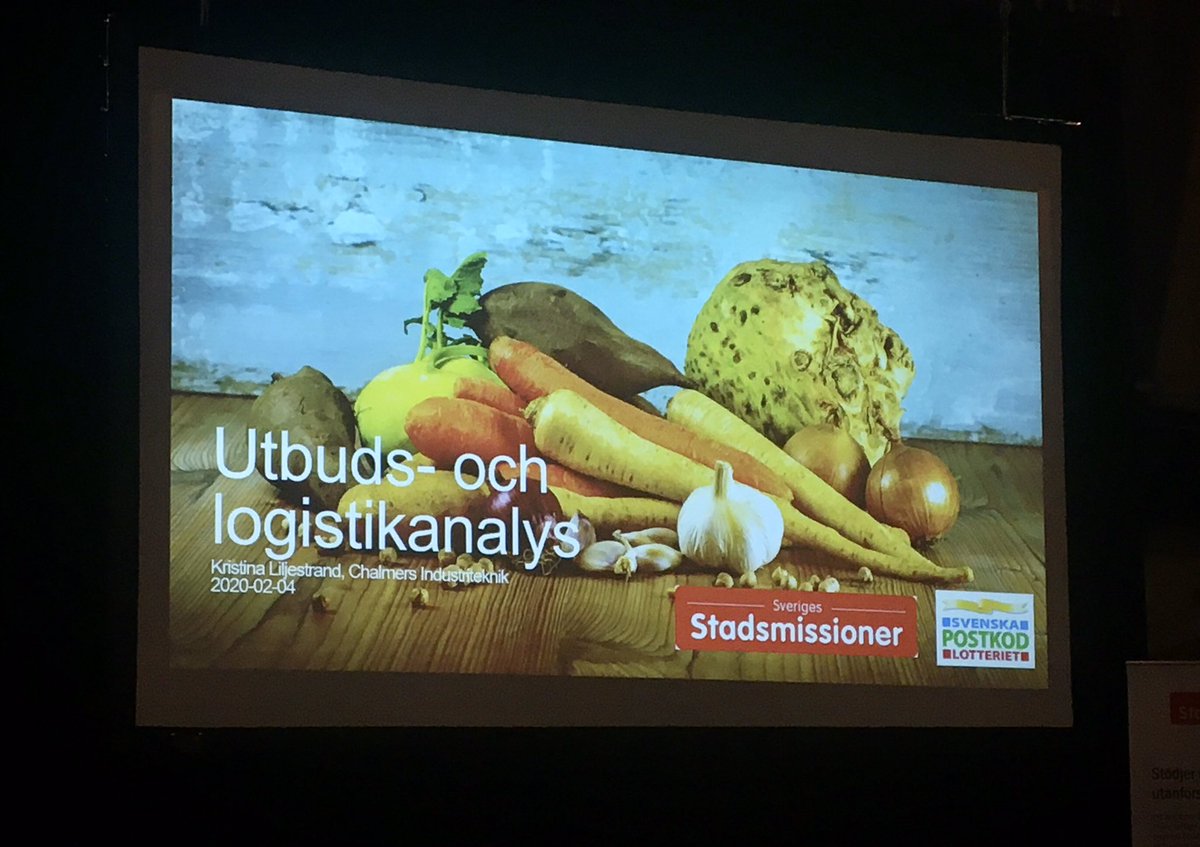 SemperSverige's tweet photo. Nationell matbank... nu presenterar #stlmsstadsmissioner och #Chalmers rapport kring förutsättningar i Sverige https://t.co/vALvoXWt4j
