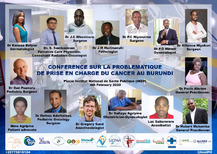 FineIneza's tweet photo. On 4th of February!!Global surgery anaesthesia and cancer symposium happening right now in Burundi.
@IncisionBurundi 
@NiyukuriAlly 
@RobCyubahiro
#BurundiFightsCancer #IAmAndIWill @docjeremiah61 @raoulnday https://t.co/WQopYHcrTV