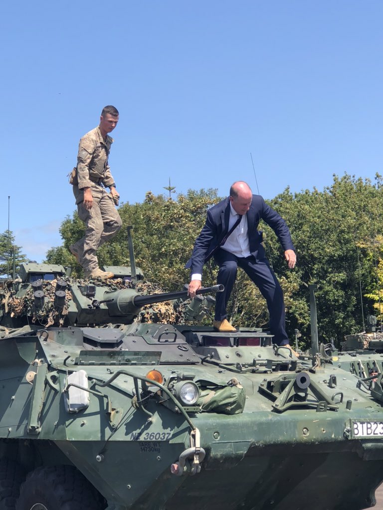 ray_kareko's tweet photo. Comd SM SITREP - Patrolling the Linton AO with our VIP, the Secretary of Defence, Andrew Bridgman. It was an opportunity for the Sec Def to see capability and most importantly, engage with our warfighters.
Kia rite Kia takatu - Ready to Act
#worldclasswithmana https://t.co/XHjDZ39u4j