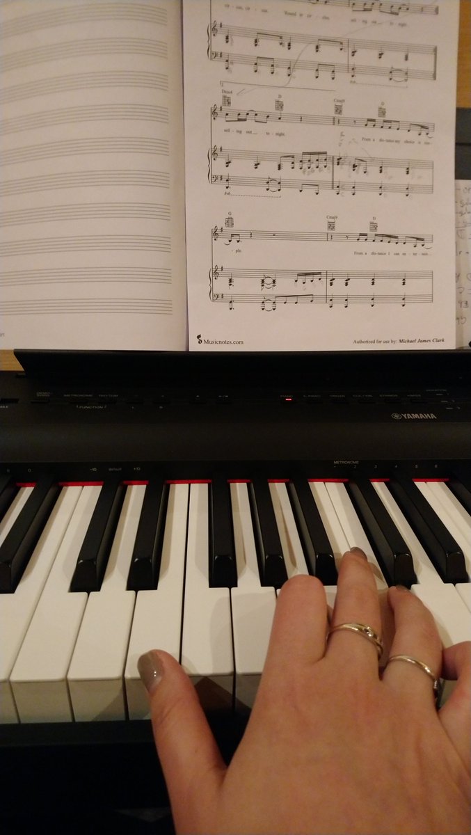 stellantheloft's tweet photo. A bit of early morning keyboard practice before work 😊 🎹 🎶
Enjoying the challenge! @righttrackmusic https://t.co/l6o9KNRlWI