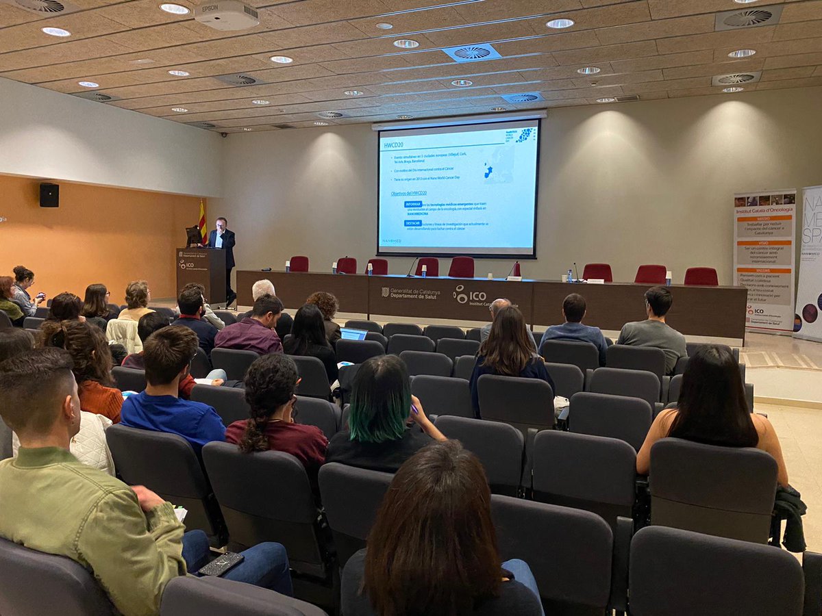 NanomedSpain's tweet photo. En el #DiaMundialContraElCancer queremos agradecer una vez más a todos los ponentes que participaron ayer en el #HWCD que nos ayudaran a entender el papel que la #nanotecnologia puede jugar en el tratamiento contra el #cancer. #WorldCancerDay2020 https://t.co/mFYcrxBCCX