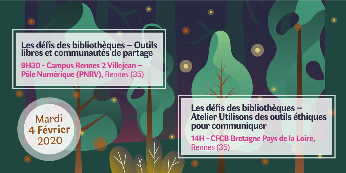 FestLibNum's tweet photo. Tout plein d'événements pour ce 4ème jour du #FDLN2020 @cfcb_bl @UnivNantesBU @univ_lyon2 @porteslogiques @BURennes2 ! Les événements du jour sont à retrouver sur le site du Festival : https://t.co/ahaer4kxYF https://t.co/AP9bTlkeFg