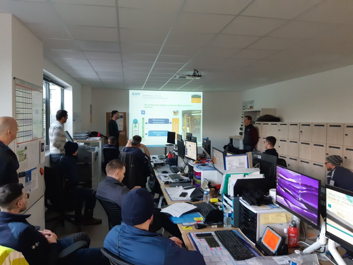 1/4 d heure sécurité à Savigny avec la MSG sur leur action sur le biométhane et la qualité du biométhane injectée sur notre réseau. #GRDF @arndoumeix <a href="/FabVIGNERON/">Fabrice Vigneron</a> @Ben_Emo_