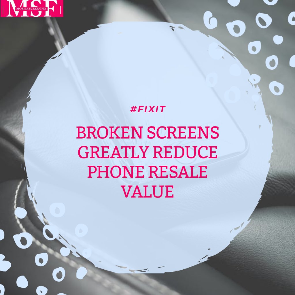 MobileScreenFix's tweet image. Broken screens greatly reduce phone resale value. 😪
Just #FixIt

#MobileScreenFix #MSFWay #PhoneRepair #Facts