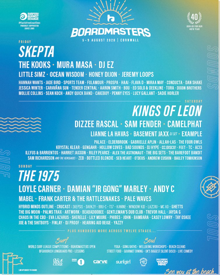 Boardmasters festival poster