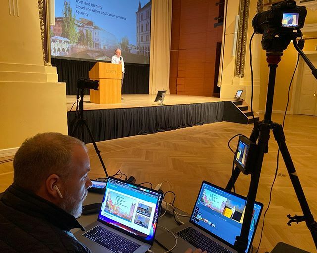 BoStaahle's tweet photo. Live streaming of the GÉANT Symposium 2020 up and running #geant #nordunet https://t.co/f5AYUD0Bcw