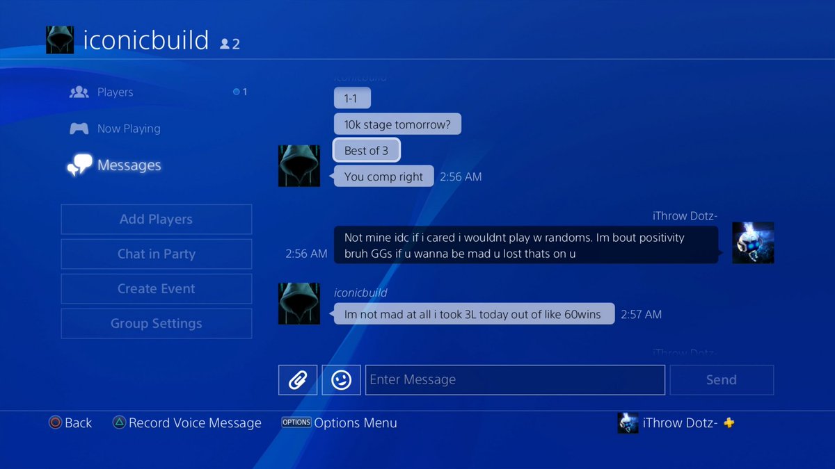 IWdotz's tweet photo. Yo this what we doing now? Please RT this man. He pulled up on my streak with a 90 wp% I cooked his man no screens he start messaging me toxicity I showed nothing but love #MakeHimViral @EyesoCommunity @EYE_SO_SORRY @IssuesYT_ @ADawg34_JAgoat1 https://t.co/UVxioTwute