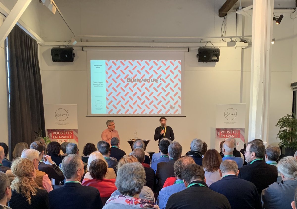 [Événement] Séminaire intervenants 2020 ! Ouverture de cette journée avec la prise de parole de Xavier Ronot, président de Germe et ⁦<a href="/JLGUILLOU/">Jean-Luc GUILLOU</a>⁩, délégué général. 
Bienvenue à toutes et à tous !