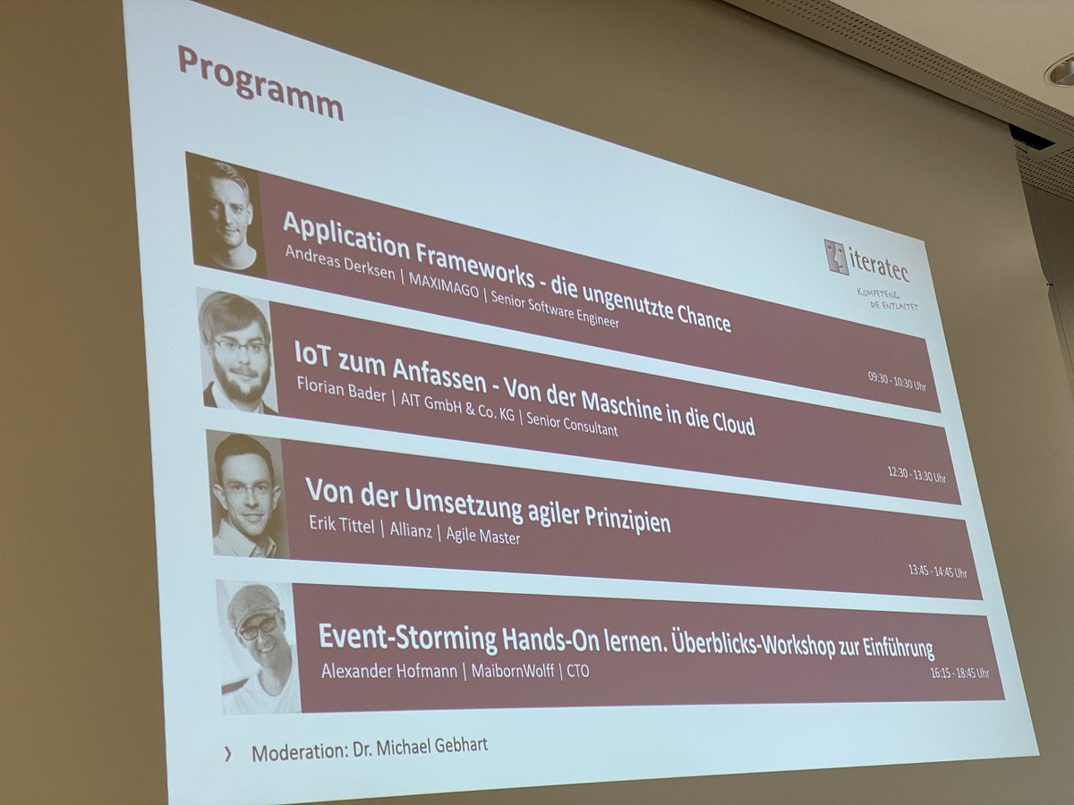 Von der Umsetzung agiler Prinzipien - heute auf der #OOP und den #CodeDays