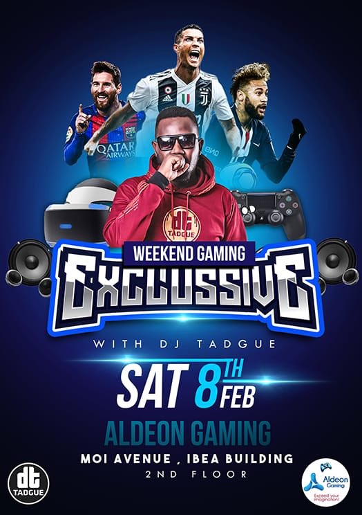 tadgue's tweet image. Got some plan for the gamers this Saturday at Aldeon Gaming Moi Avenue
Come lets vibe and game while I serve some good music🔥🔥🔥