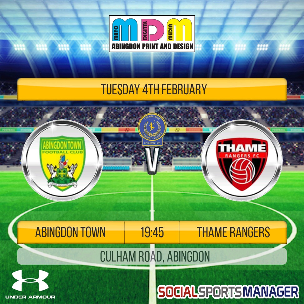 theabbotts_1870's tweet photo. β½π¨ GAME DAY π¨β½
π @ThameRangersFC1
π @HellenicLeague Div1-East
π 7.45pm kick off
ποΈ Home - Culham Road, Abingdon
ποΈΒ£5
#UpTheAbbots https://t.co/D0qXV5tW4y