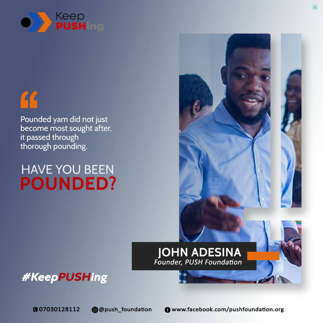 officialmrpush's tweet photo. Have you been pounded?
#Motivation #TuesdayThoughts
#waitforyourtime #keeppushing https://t.co/0UwTUaEQLQ