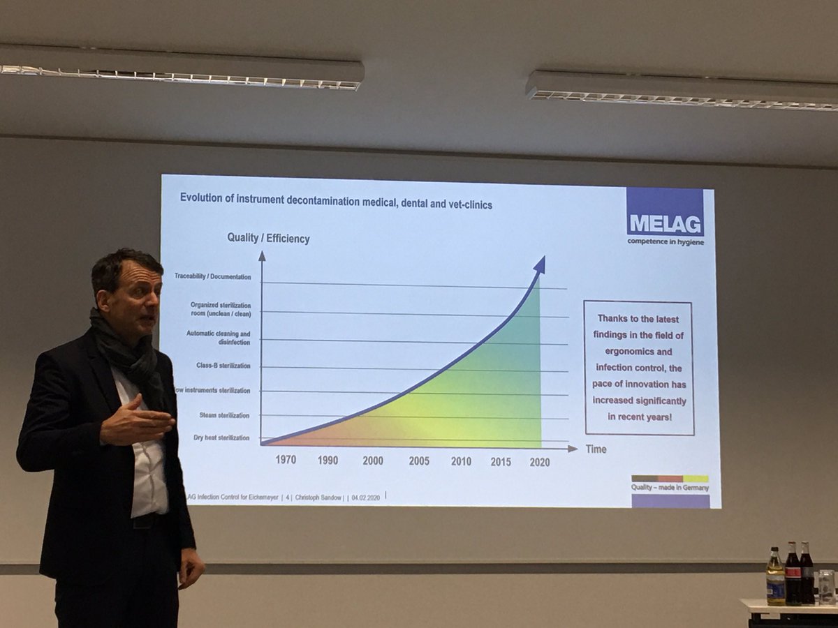 DianaEickemeye2's tweet photo. Day 2 our #kickoff is also about disinfection, sterilization and decontamination which is essential for every vet practice! We love #Melag products 💙 #eickemeyer https://t.co/IJJOnjGgLI