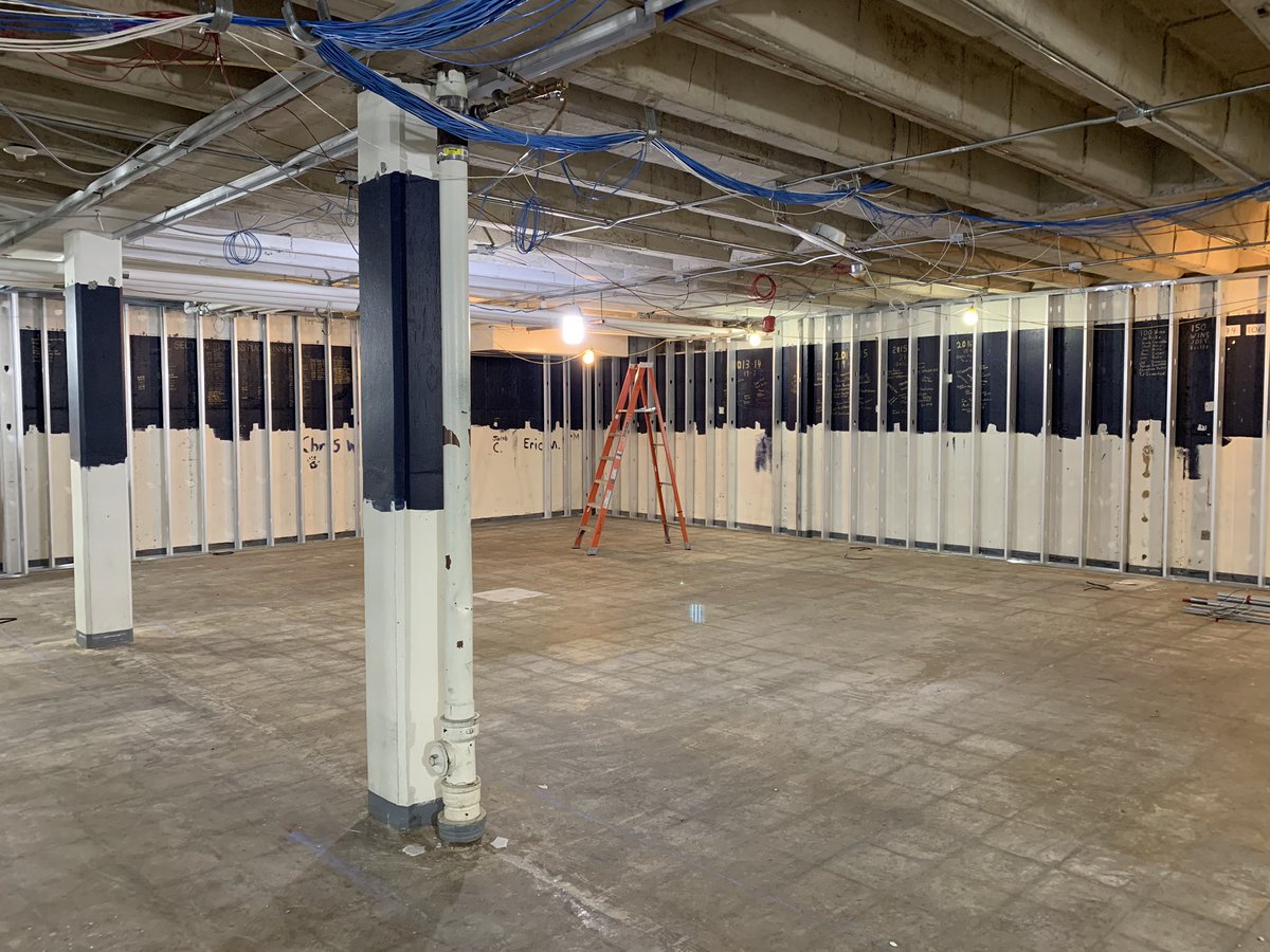 MikeCaraccio's tweet photo. What was our Wrestling room is being renovated to create an auxiliary gym. We’ll be able to use the space for dance, testing, yoga, wrestling and more. https://t.co/XPGA67rb0o