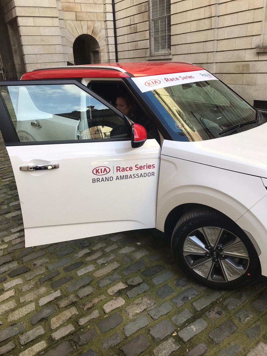 raceseries23's tweet photo. Behind the scenes with brand ambassador Fionnuala McCormack @popupraces @kia_ireland @galvinsports for the 2020 #kiaraceseries launch. https://t.co/461qZtwVip