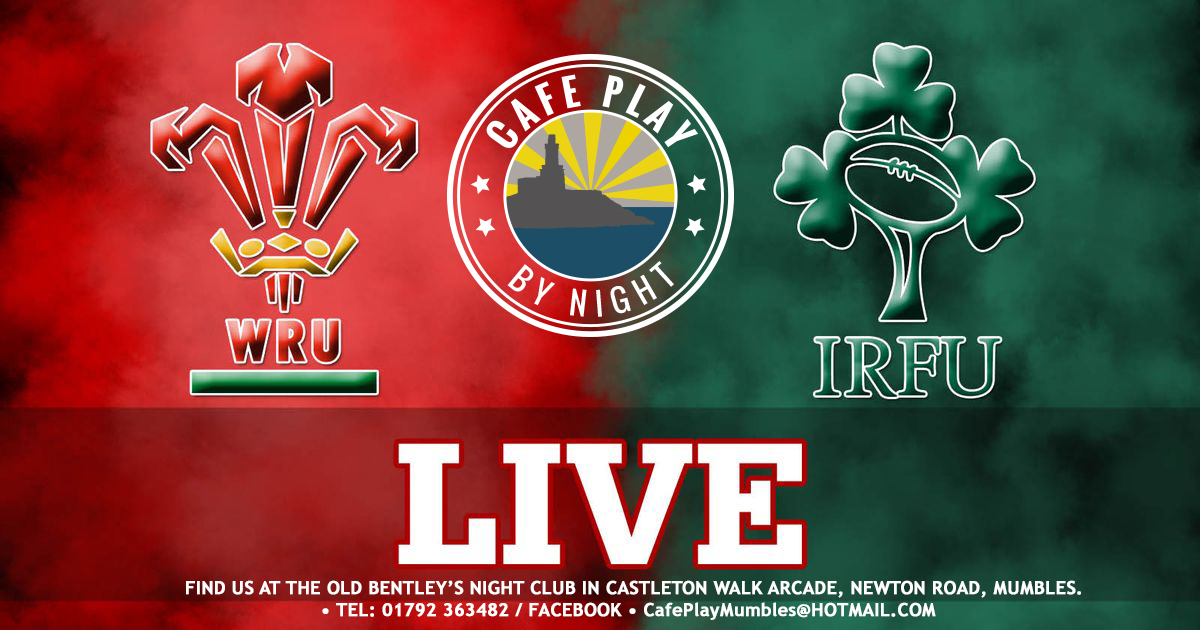 CafePlayMumbles's tweet photo. Following the success last year, we'll be showing Ireland v Wales on the 150 inch cinema screen - quite probably the biggest in Mumbles! Doors &amp; Bar open at 13:30. C'mon Wales... #Mumbles #Swansea @VisitSwanseaBay @Mumbles @MDTMumbles https://t.co/nMRJJLnAzW