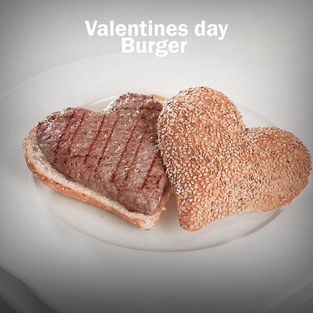 BurgerBuilding's tweet photo. Share the love with our new valentines day burger available for a limited time only. When ordering with another person you will receive a 10% discount. #ValentinesDay #Love https://t.co/zbjQHwbgTv