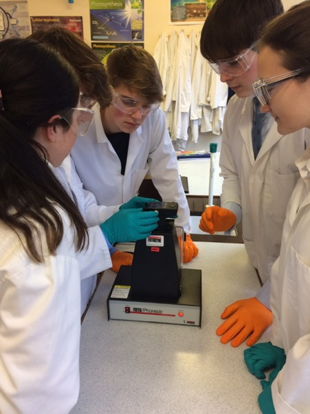 Year 13 Biologists have had success in making their recombinant plasmid. Their gels were visualised Friday using a UV transilluminator #biotech #biotechexperience <a href="/TSNphil/">Dr. Phil Smith</a> <a href="/ABEProgOffice/">Amgen Biotech Experience (ABE) Program Office</a> <a href="/STEM_UH/">Centre for STEM Education</a>