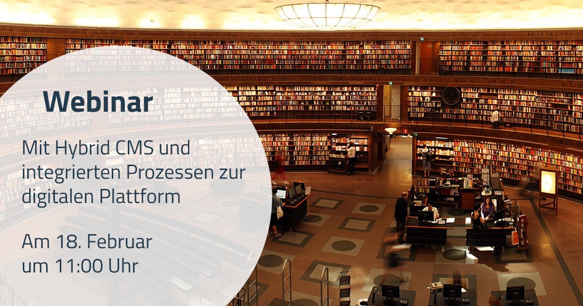 Was sind die Erfolgsfaktoren für eine flexible digitale Plattform? Welchen Beitrag kann ein #CMS dazu leisten? Diese Fragen klären wir gemeinsam mit e-Spirit am 18.02 um 11 Uhr in unserem Best Practice #webinar. Jetzt schnell anmelden unter: intentive.de/fokus/webinar-…