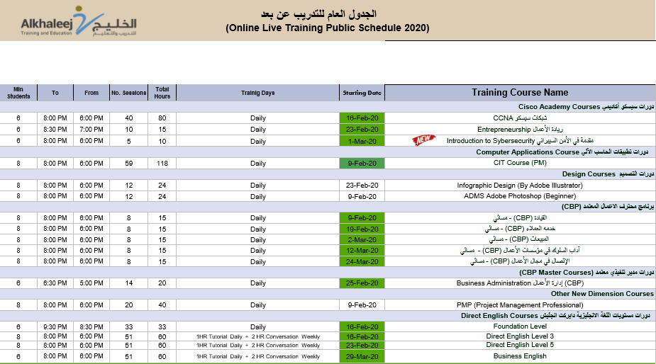 جدة معهد نيوهورايزن ابغى رقم