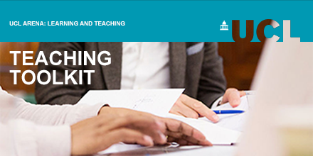 Teaching Toolkit banner image of two people's hands holding paperwork