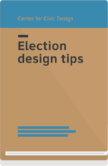 Election design tips