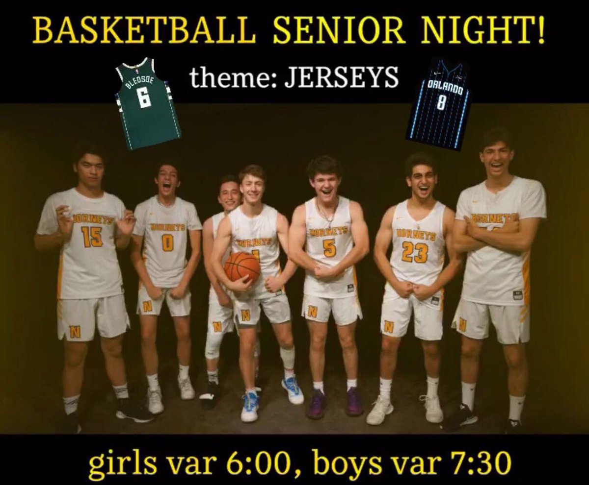 StephSearle31's tweet photo. Soccer, Basketball and Cheer SENIOR GAMES are today and tomorrow! Come out and support our senior athletes in their last home games! ⚽️🏀👯‍♀️ @NovatoHornets https://t.co/BCYji0zgKJ