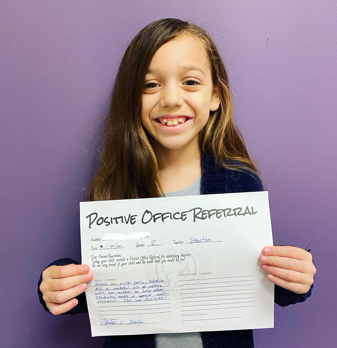 MsKateMcGee's tweet photo. Another @ReaViewES_NC Positive Office Referral! We love seeing our amazing Red Wolves doing great things! #Pbis #positivity #teamrves #umatterinucps @UMatterinUCPS @AGHoulihan @jeni_parker1 https://t.co/braZpfDqUI