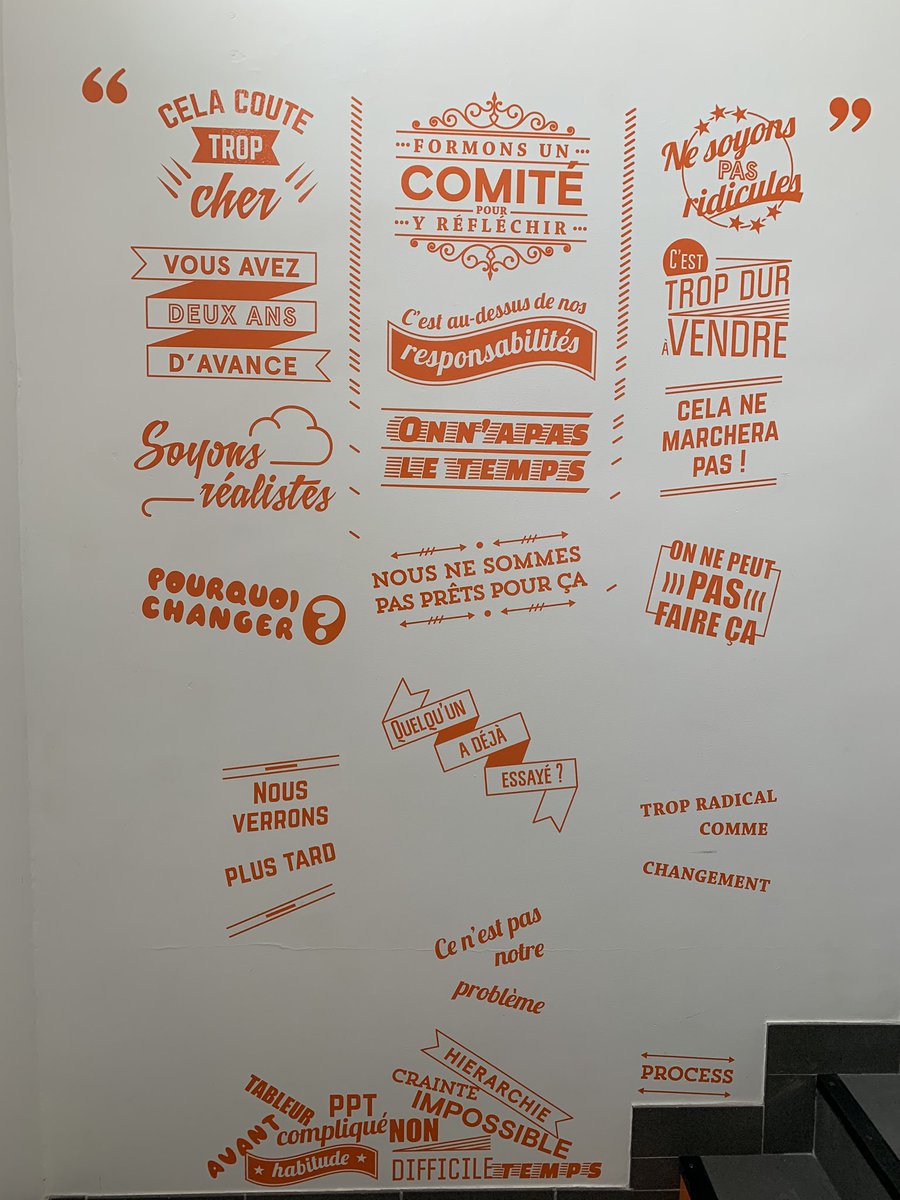 Agathe_Lelu's tweet photo. « Laissons tomber ces phrases qui tuent les idées » à #HouseofCodesign par @eric_lemoine et @jdelaveau 👌 #transformation #transformonsnous https://t.co/P8fQoywX9v