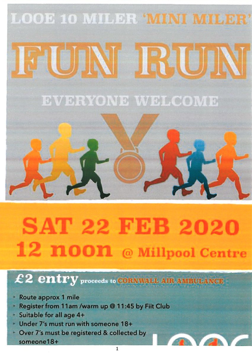 Looe 10 Miler 'Mini Miler' Fun Run <a href="/LooePioneers/">Looe Pioneers Running Club</a>
