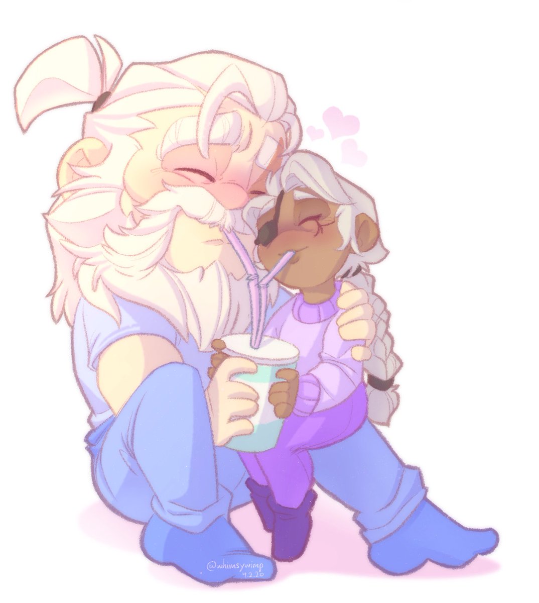 whimsywimp's tweet photo. You’ll probably see more of these two from me this month -v-‘’ #Overwatch #OverwatchFanart #Reinhardt #AnaAmari #Anahardt https://t.co/eMYoDrRGru