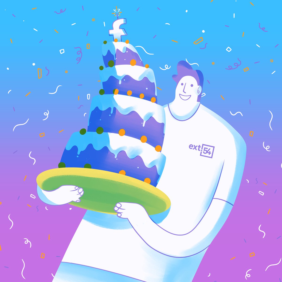 ext54's tweet image. Happy Birthday @Facebook!