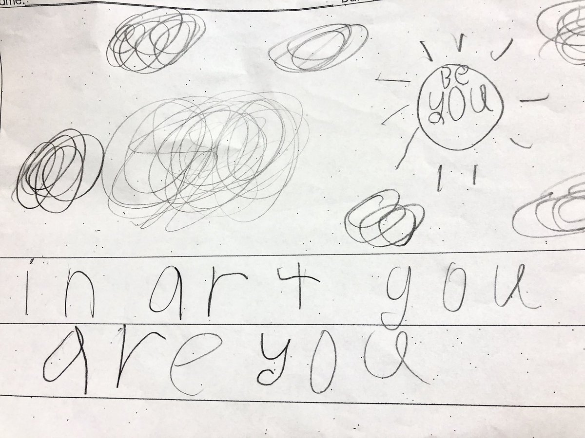 BexleyMontrose's tweet photo. In art you can mistakes, in art, you are you @Bexley_art @BexleyMontrose #socialemotionallearning #firstgradetruth https://t.co/gengcAHQIs