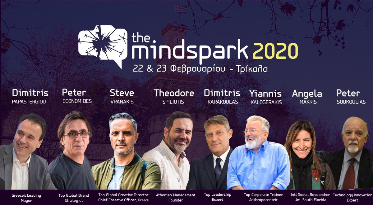 🎉 Απόκτησε πρόσβαση σε περισσότερα από 100 χρόνια εμπειρίας σε 12 ώρες στο💥the Mindspark το Φεστιβάλ για το Marketing, τη Δημιουργικότητα και την Καινοτόμο σκέψη...
ℹ️: bit.ly/2lXmGW8 🎫 : bit.ly/2lXmGW8

#theMindspark #mindset #trikala