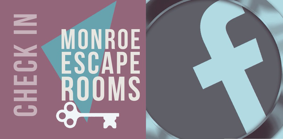MonroeEscape's tweet photo. Next time you are here at the Monroe Escape Rooms with your friends or family don't forget to check in with us on your Facebook mobile app! 📲

#TellThemWhereYouAreAt #YouAreHere  #CheckIn #SherlockHolmes #Area51 #PirateChestQuest #NewRoom #MerlinsCastle https://t.co/2Xk7HlW3oz