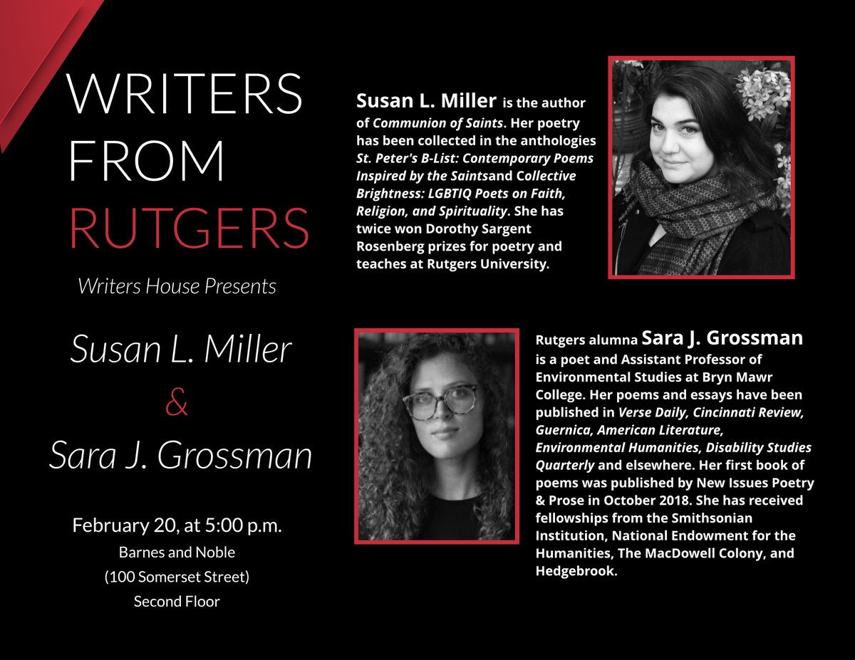 Rutgers Writers House Ru Writershouse Twitter