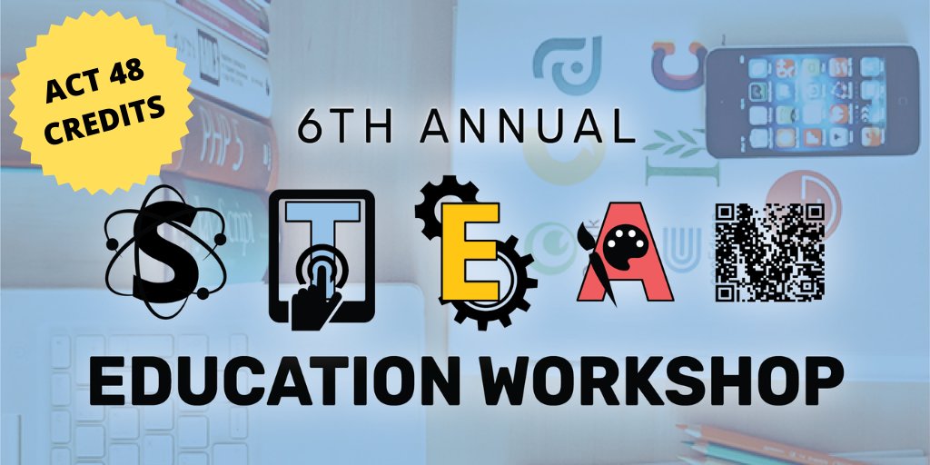 There is still time to claim a ticket to #STEAMShop2020 -- our 6th Annual STEAM Education Workshop on Monday, Feb. 17 (Presidents' Day). PA educators can receive Act 48 credits (5 hours) for participating : ow.ly/LpnY50yahT0