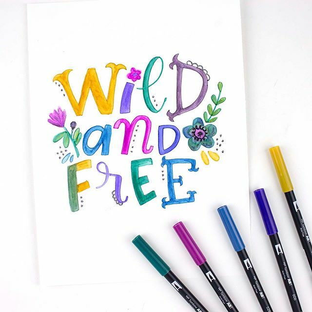 brittanyluiz's tweet photo. I haven’t made much time for lettering in my personal life lately, but I absolutely loved getting to create the lettering for photos of @tombowusa’s new trendy 10-packs of Dual Brush Pens! This piece uses the new Bohemian set, which includes beautiful je… https://t.co/B3Xc6fcJwA https://t.co/2A0bTFA5nV