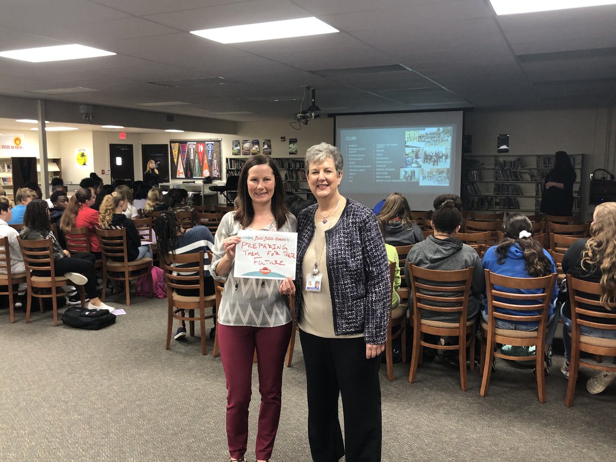 School counselors Mrs. Moore (ZHS) and Mrs. Lessem (RBSMS) working together to “help build better humans by...  preparing them for their future”!!!  #NSCW2020 <a href="/pascoschools/">Pasco County Schools</a> @RbsmsB <a href="/ZHSCCRC/">ZHS College & Career</a> @ZHS_DrStanley