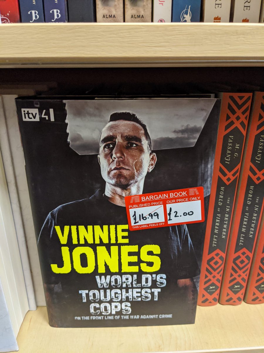 Vinnie Jones World Toughest Cops book massively discounted