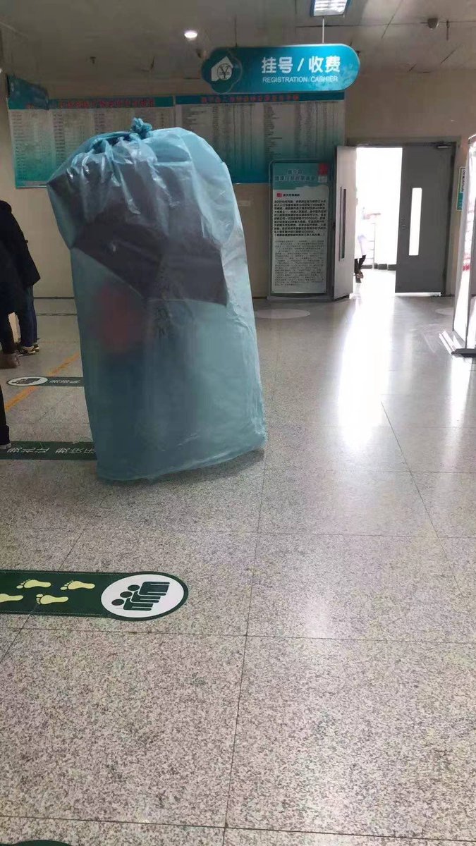 The photos making their rounds on WeChat in times of #coronavirus panic just keep on getting more surreal.